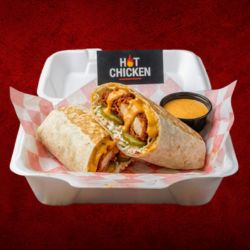 Tender wrapped with pickles, coleslaw,Shams sauce and cheese